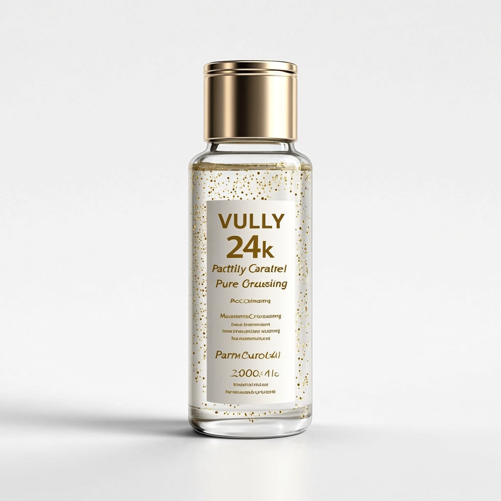 VULLY 24k Altın Parçacıklı Arındırıcı Nemlendirici Gözenek Sıkılaştırıcı Yüz Temizleme Jeli 200 Ml