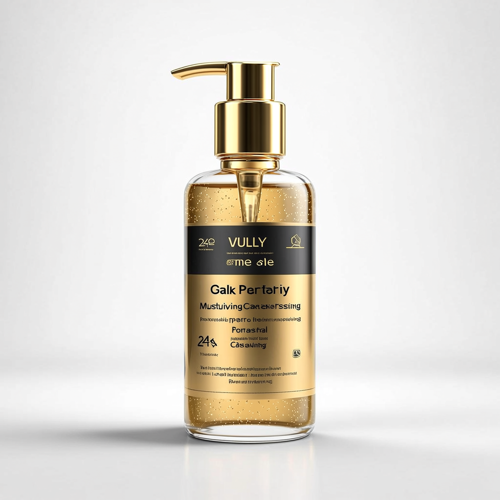 VULLY 24k Altın Parçacıklı Arındırıcı Nemlendirici Gözenek Sıkılaştırıcı Yüz Temizleme Jeli 200 Ml Çok Al Az Öde